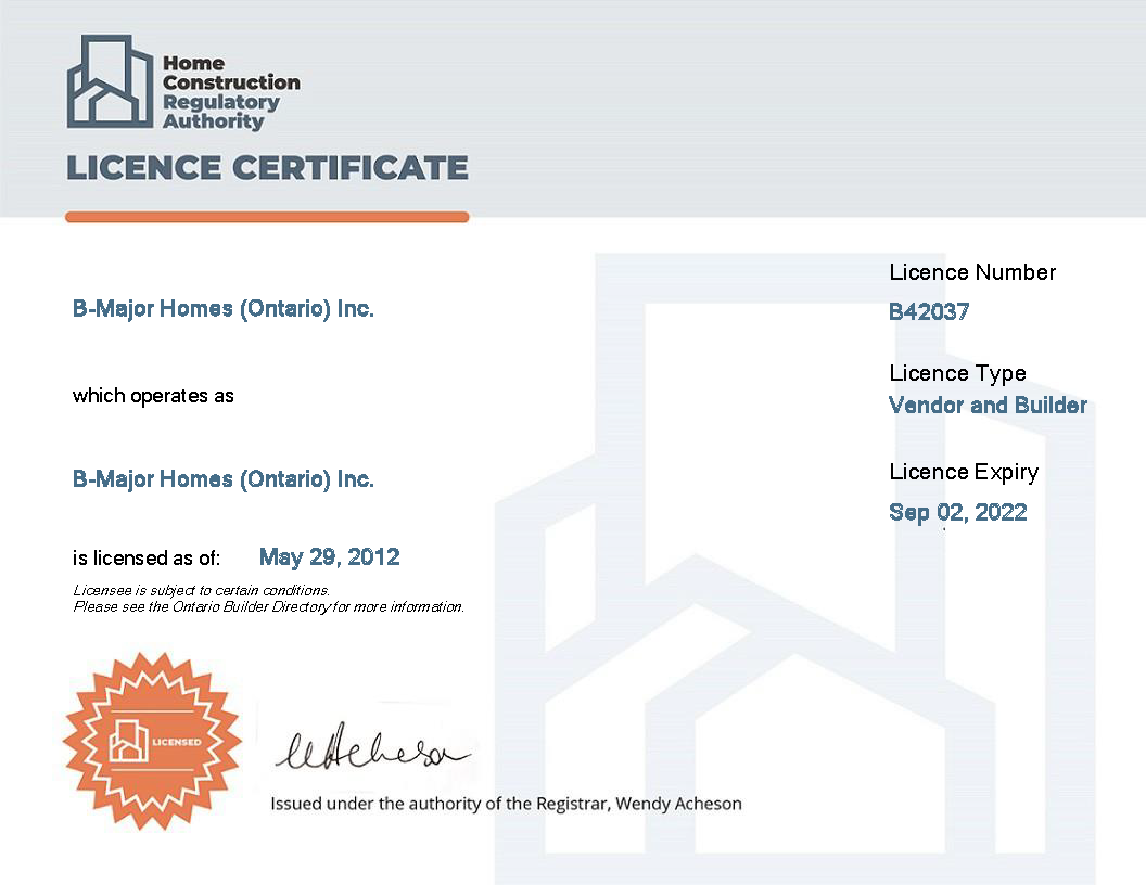 HCRA Certificate